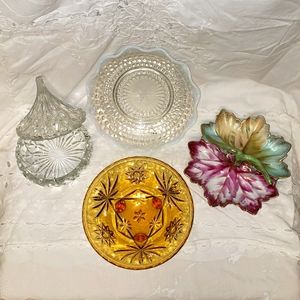 Antique candy dishes